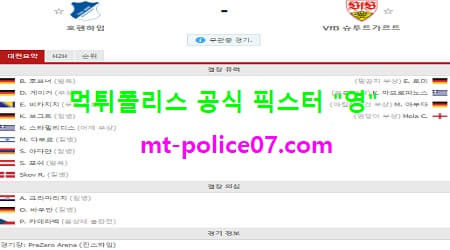 호펜하임 vs 슈투트가르트