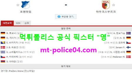 호펜하임 vs 아우크스부르크