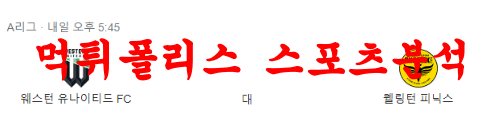 2월17일 호주A리그 웨스턴 유나이티드FC 웰링턴 피닉스FC 축구프리뷰 먹튀폴리스