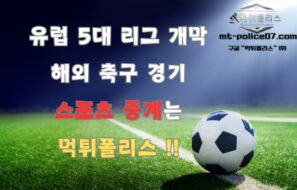 해외 축구 경기 개막 유럽 5대리그 스포츠 중계는 먹튀폴리스 !